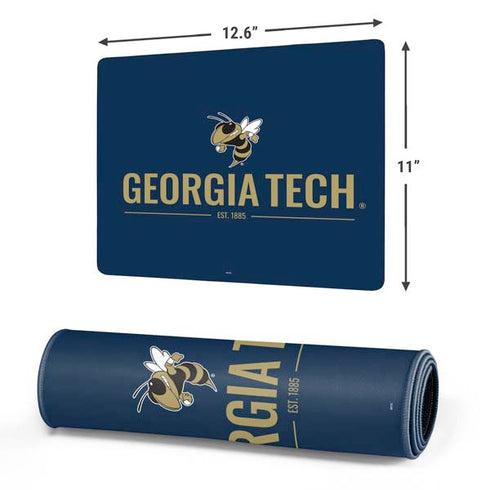 Georgia Institute of Technology Est 1885 Navy Gaming Mouse Pad