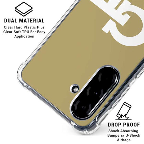 Georgia Institute of Technology Gold GT Galaxy A36 5G Clear Case