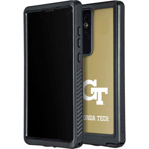 Georgia Institute of Technology Gold GT Galaxy S24 Ultra Waterproof Case