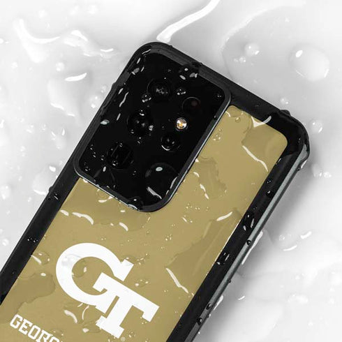 Georgia Institute of Technology Gold GT Galaxy S24 Ultra Waterproof Case