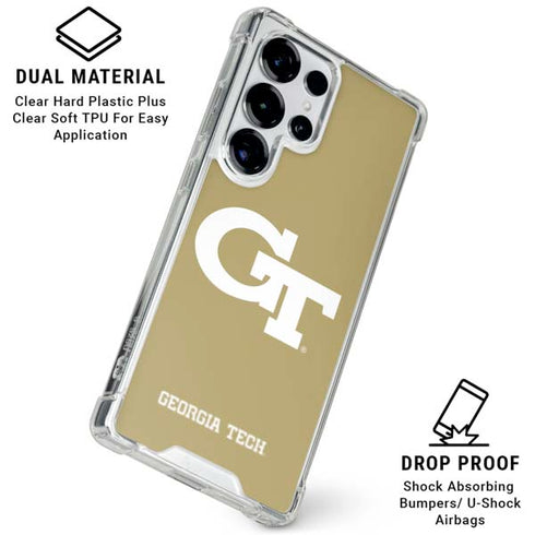 Georgia Institute of Technology Gold GT Galaxy S26 Ultra Clear Case