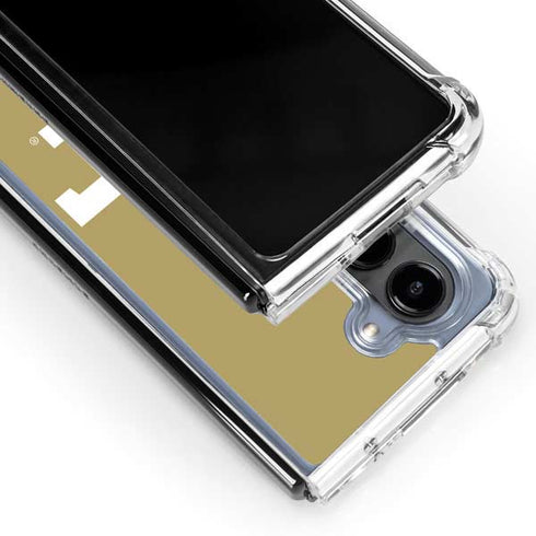 Georgia Institute of Technology Gold GT Galaxy Z Fold5 5G Clear Case