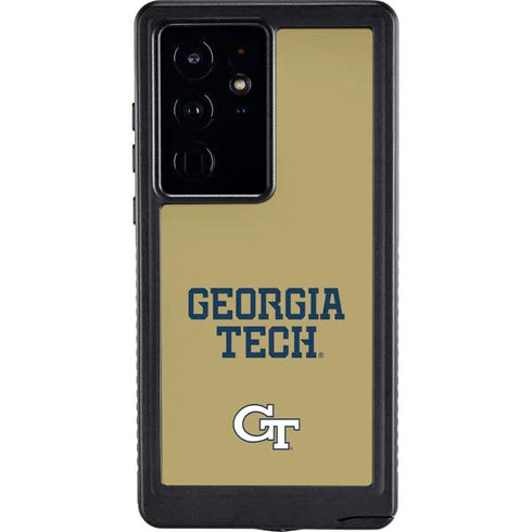 Georgia Institute of Technology LogoType Gold Galaxy S24 Ultra Waterproof Case