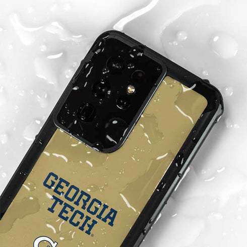 Georgia Institute of Technology LogoType Gold Galaxy S24 Ultra Waterproof Case