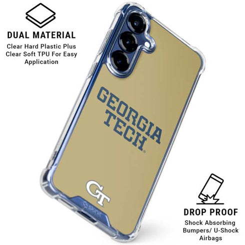 Georgia Institute of Technology LogoType Gold Galaxy S25 Plus Clear Case