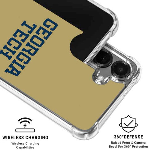 Georgia Institute of Technology LogoType Gold Galaxy S26 Plus Clear Case
