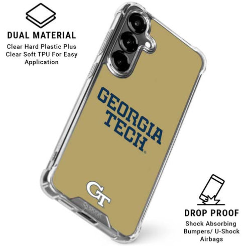 Georgia Institute of Technology LogoType Gold Galaxy S26 Plus Clear Case