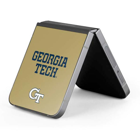 Georgia Institute of Technology LogoType Gold Galaxy Z Flip6 Skin