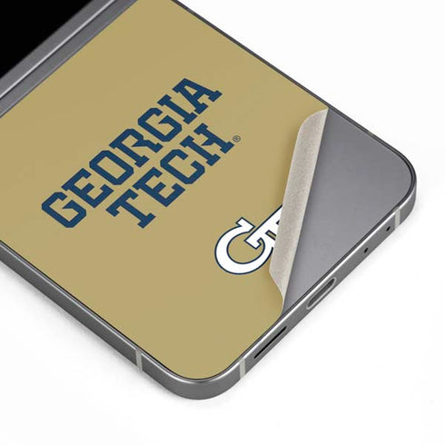 Georgia Institute of Technology LogoType Gold Galaxy Z Flip6 Skin
