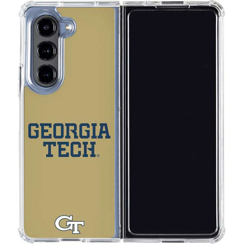 Georgia Institute of Technology LogoType Gold Galaxy Z Fold5 5G Clear Case