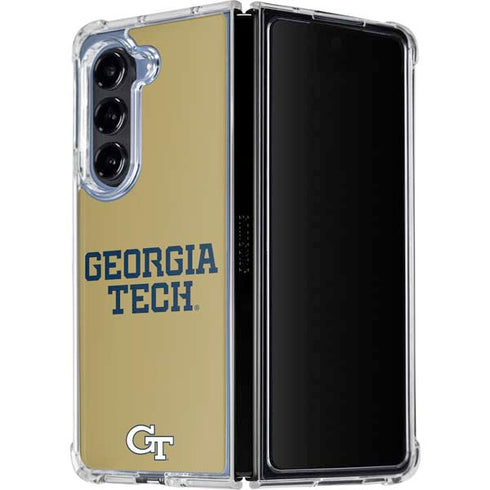 Georgia Institute of Technology LogoType Gold Galaxy Z Fold5 5G Clear Case