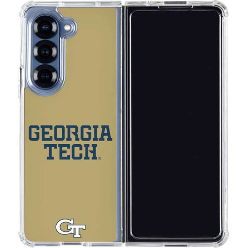 Georgia Institute of Technology LogoType Gold Galaxy Z Fold6 Clear Case