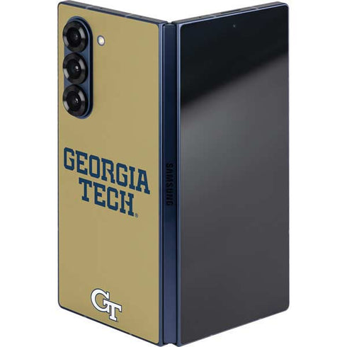 Georgia Institute of Technology LogoType Gold Galaxy Z Fold6 Skin