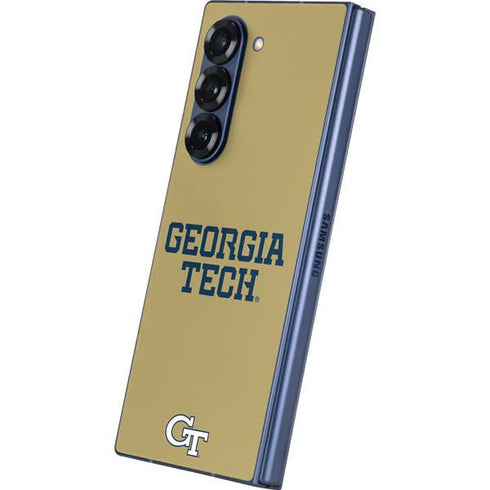 Georgia Institute of Technology LogoType Gold Galaxy Z Fold6 Skin