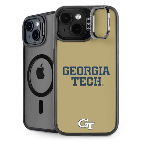 Georgia Institute of Technology LogoType Gold iPhone 14 Plus Kickstand Case