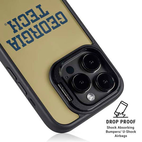 Georgia Institute of Technology LogoType Gold iPhone 15 Pro Kickstand Case