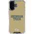 Georgia Institute of Technology LogoType Gold iPhone 16 Clear Case