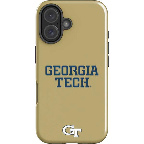 Georgia Institute of Technology LogoType Gold iPhone 16 Impact Case