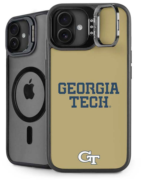 Georgia Institute of Technology LogoType Gold iPhone 16 Plus Kickstand Case