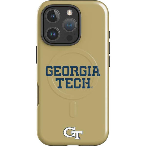 Georgia Institute of Technology LogoType Gold iPhone 16 Pro Magsafe Impact Case