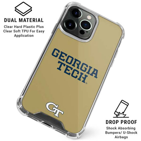 Georgia Institute of Technology LogoType Gold iPhone 16 Pro Max Clear Case