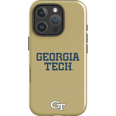 Georgia Institute of Technology LogoType Gold iPhone 16 Pro Max Impact Case