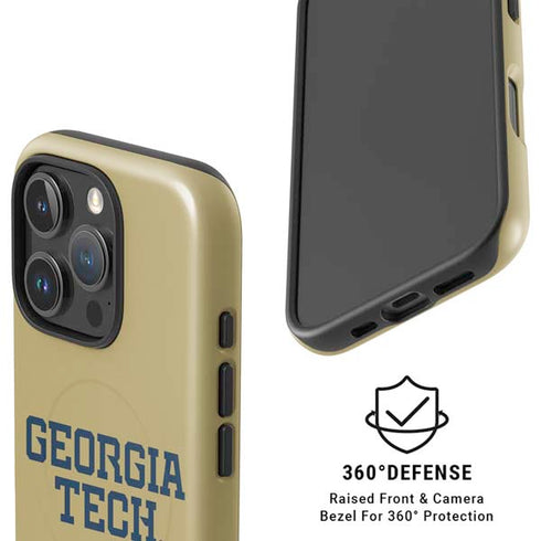 Georgia Institute of Technology LogoType Gold iPhone 16 Pro Max Magsafe Impact Case