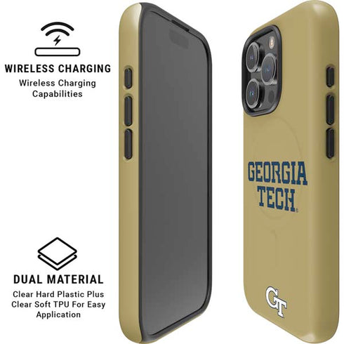 Georgia Institute of Technology LogoType Gold iPhone 16 Pro Max Magsafe Impact Case