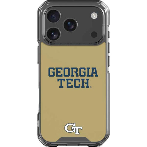 Georgia Institute of Technology LogoType Gold iPhone 18 Pro Clear Case