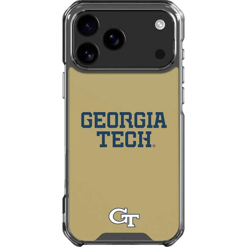 Georgia Institute of Technology LogoType Gold iPhone 18 Pro Max Clear Case