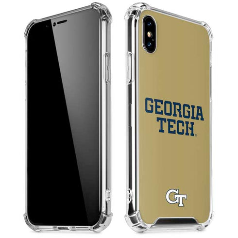 Georgia Institute of Technology LogoType Gold iPhone X/XS Clear Case