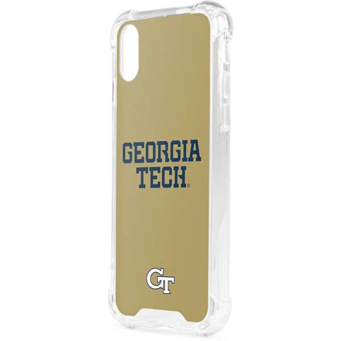 Georgia Institute of Technology LogoType Gold iPhone XS Clear Case