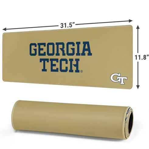 Georgia Institute of Technology LogoType Gold Gaming Mouse Pad