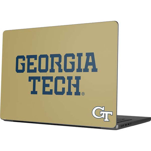 Georgia Institute of Technology LogoType Gold Apple MacBook Pro 14-inch Skin