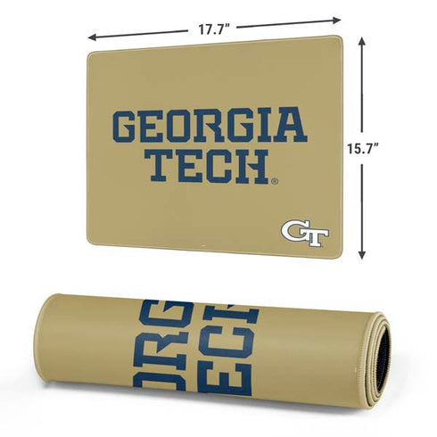Georgia Institute of Technology LogoType Gold Gaming Mouse Pad