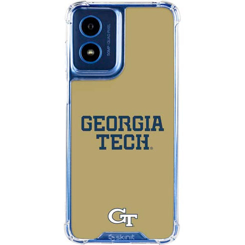 Georgia Institute of Technology LogoType Gold Moto G 5G (2024) Clear Case
