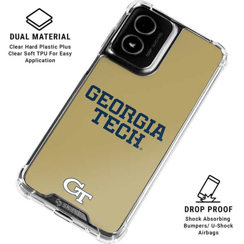 Georgia Institute of Technology LogoType Gold Moto G Power 5G (2024) Clear Case
