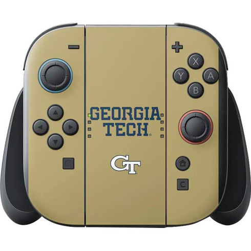 Georgia Institute of Technology LogoType Gold Nintendo Switch 2 (2025) with Joy-Con Skin