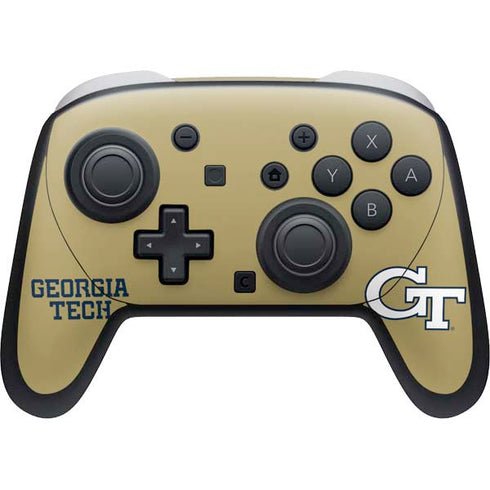 Georgia Institute of Technology LogoType Gold Nintendo Skins