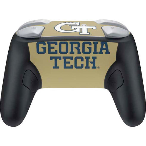 Georgia Institute of Technology LogoType Gold Nintendo Switch 2 (2025) Pro Controller Skin