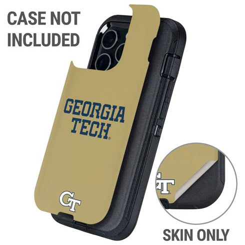 Georgia Institute of Technology LogoType Gold Otterbox Defender iPhone Skin