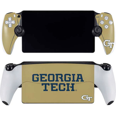 Georgia Institute of Technology LogoType Gold PlayStation Portal Remote Player Skin