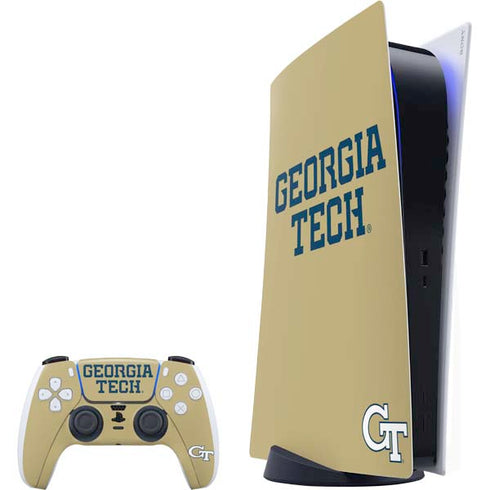 Georgia Institute of Technology LogoType Gold PlayStation PS5 Skins