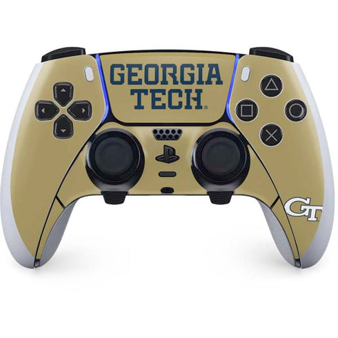 Georgia Institute of Technology LogoType Gold PS5 DualSense Edge Pro Controller Skin