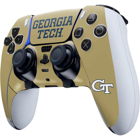 Georgia Institute of Technology LogoType Gold PS5 DualSense Edge Pro Controller Skin