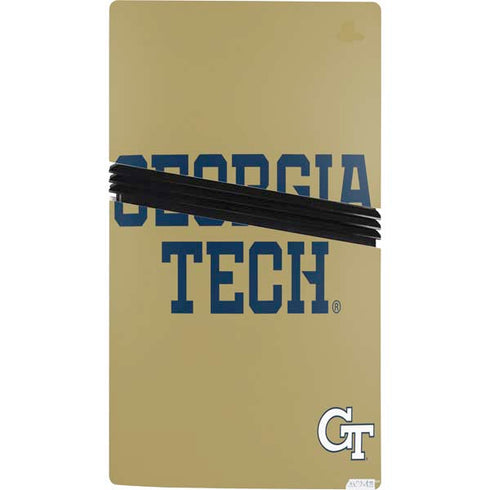 Georgia Institute of Technology LogoType Gold PS5 Pro Bundle Skin