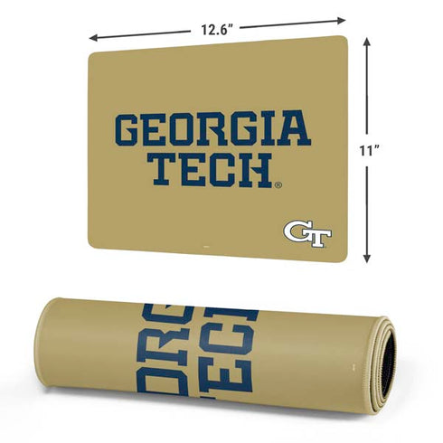 Georgia Institute of Technology LogoType Gold Gaming Mouse Pad