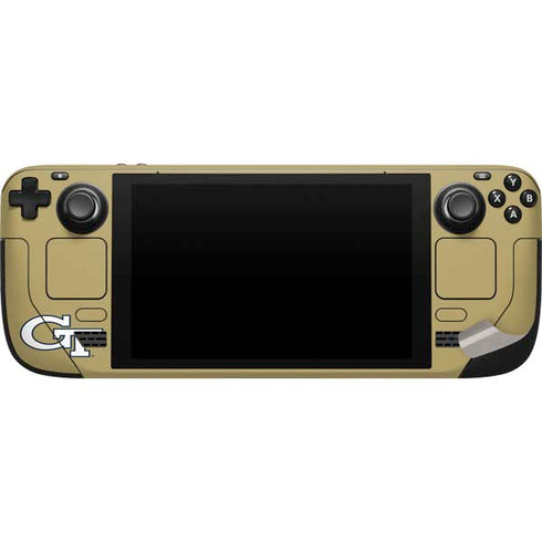 Georgia Institute of Technology LogoType Gold Steam Deck Handheld Gaming Computer Skin