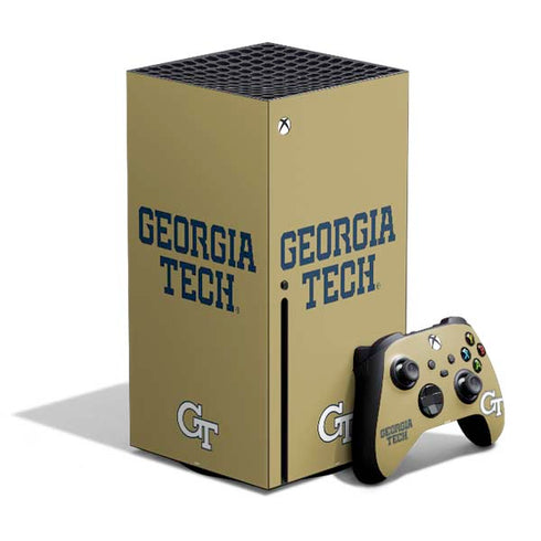 Georgia Institute of Technology LogoType Gold Xbox Series X Skins