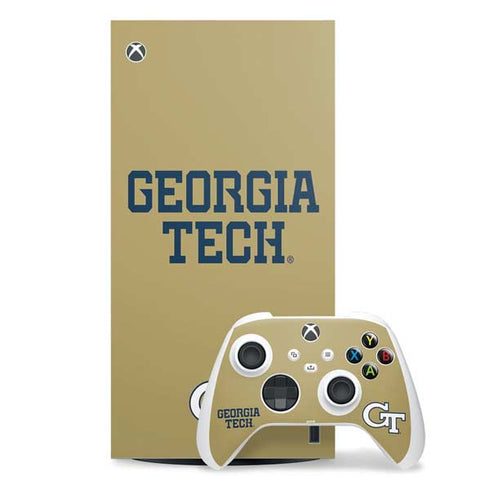 Georgia Institute of Technology LogoType Gold Xbox Series X Skins